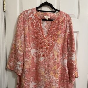 Charter Club 100% Linen Top